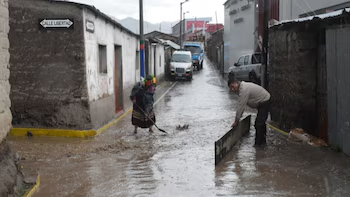 DANA “Qori” afecta a cinco provincias con lluvias, nevadas y fuertes vientos