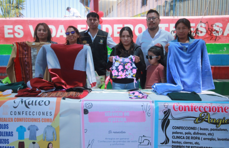 En Cayma culminan talleres productivos de confección textil
