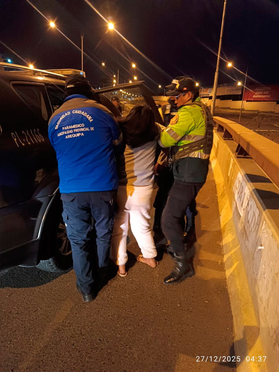 Intervención de serenazgo previene tragedia en el puente Chilina