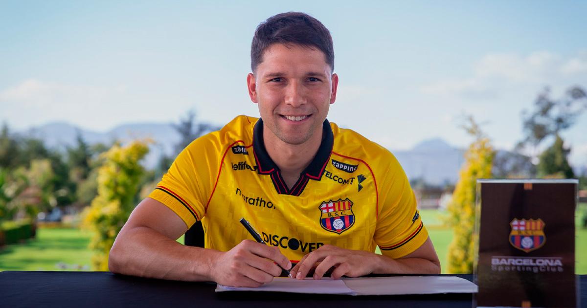 Tomás Martínez fue presentado en el Barcelona de Ecuador