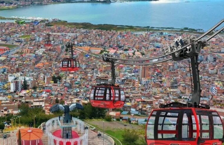 Perfil del Teleférico Turístico Lago Titicaca se concluirá en marzo 2026