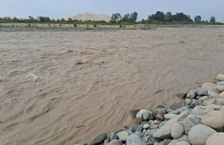 Alerta por peligroso aumento del caudal del río Pisco
