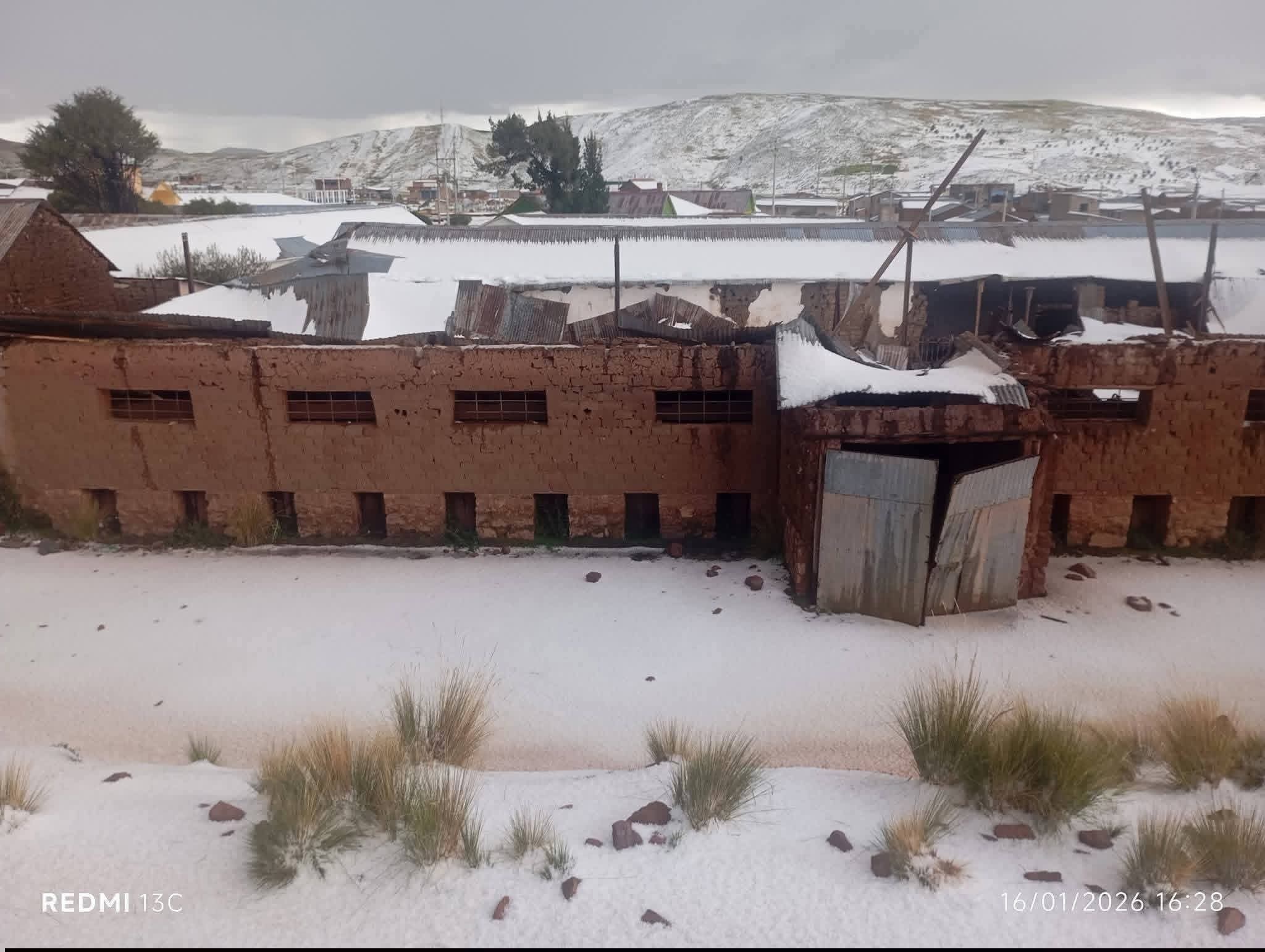Lluvias de moderada intensidad acompañas de nieve y granizo