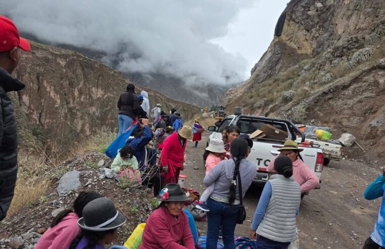 Pampamarca incomunicada por lluvias