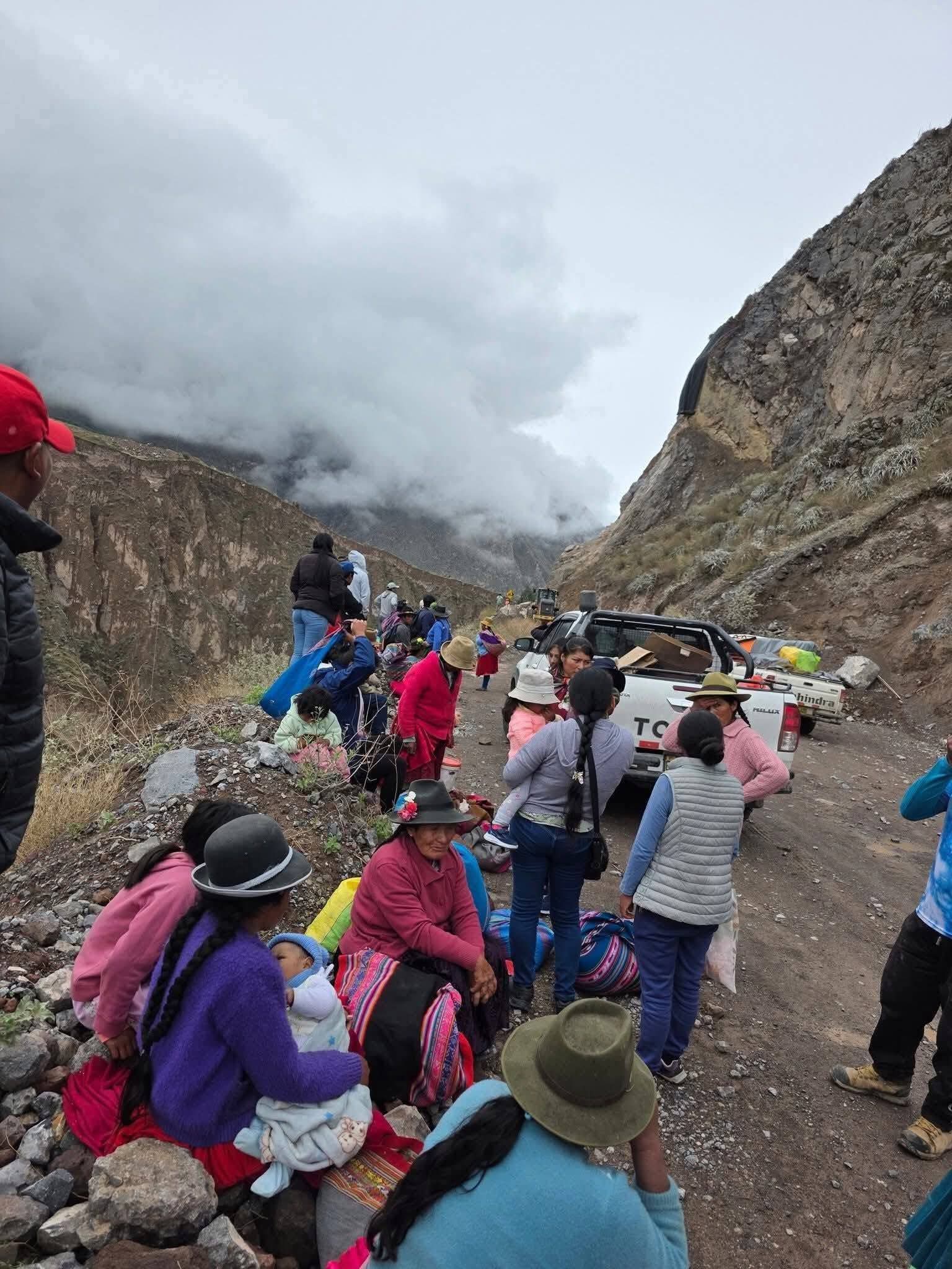 Pampamarca incomunicada por lluvias