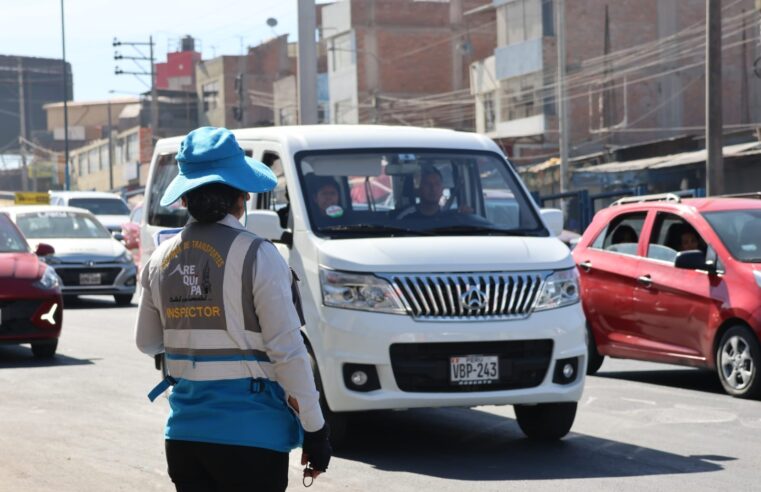 Los inspectores son autoridad en las vías de Arequipa