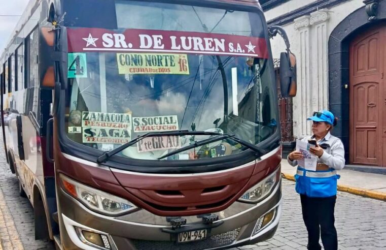 Municipalidad de Arequipa interna 8 buses durante operativos en Puente Grau