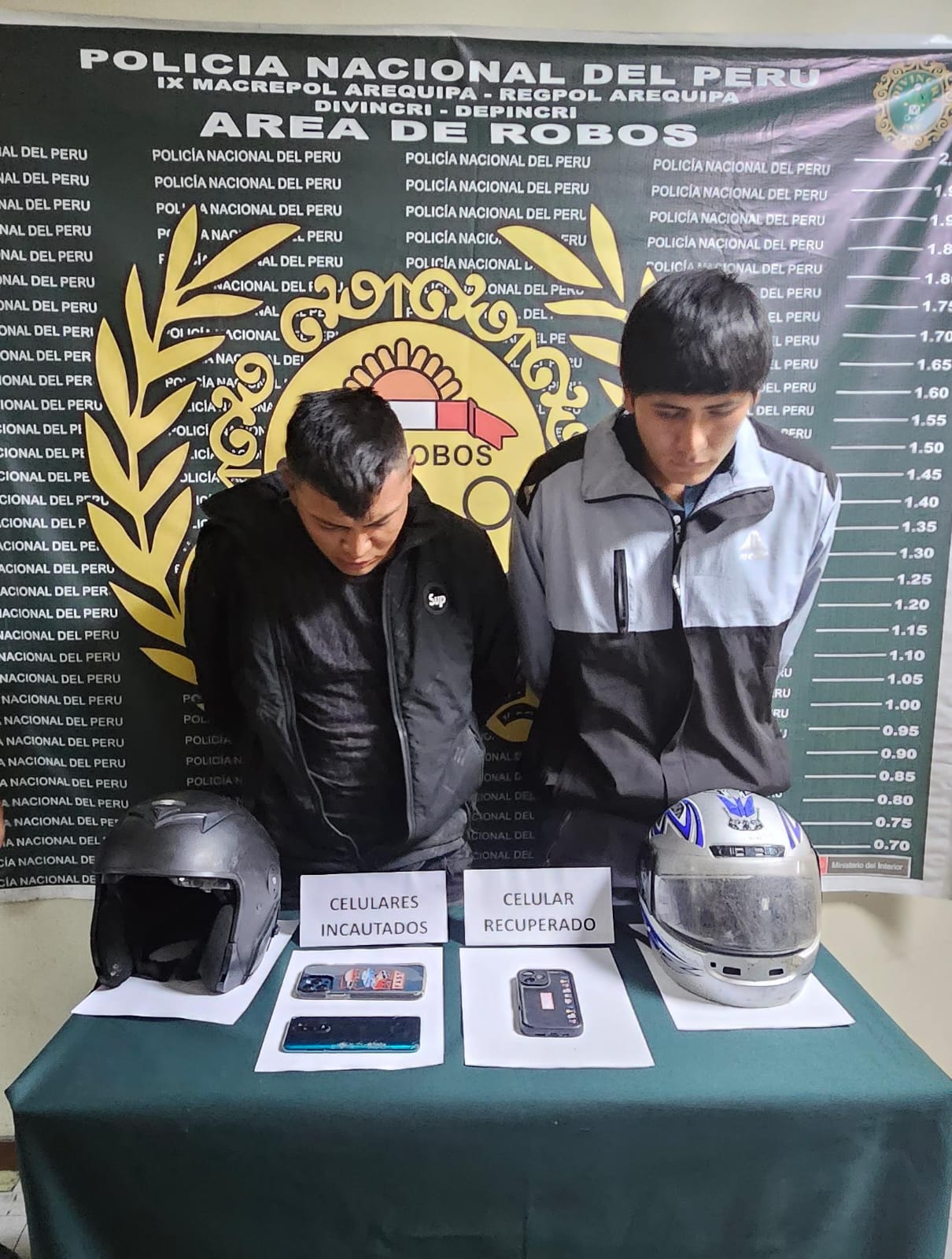 Policía recupera celular robado a joven en el Cercado de Arequipa