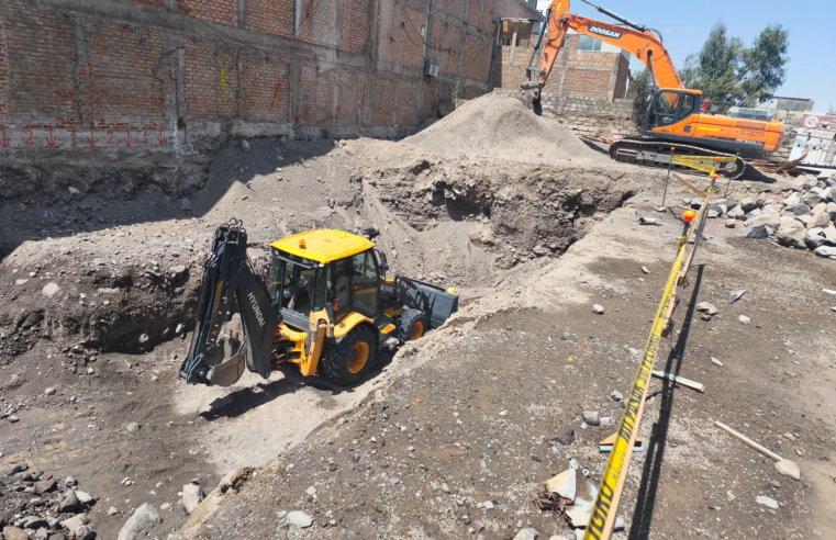Detectan incumplimiento de medidas de seguridad en obra del colegio Arequipa