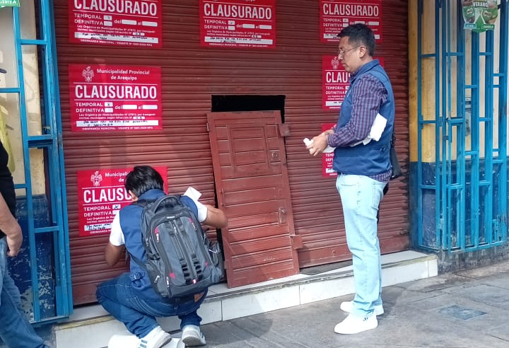 Intervención municipal frena uso indebido de licencia en pleno Cercado