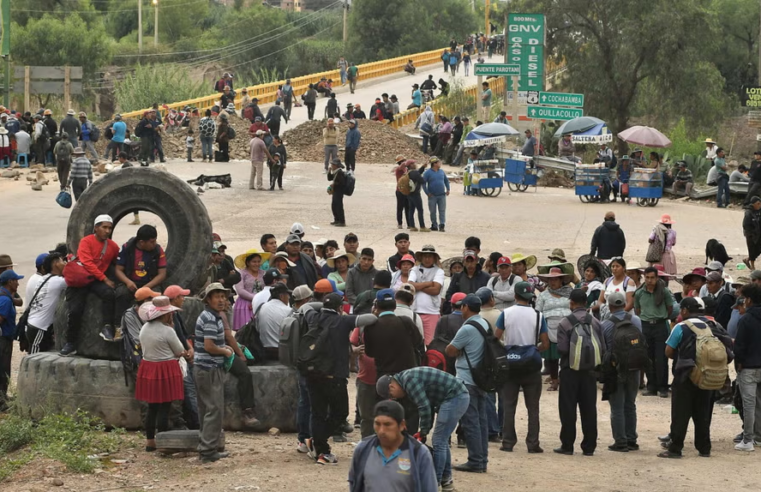 BOLIVIA SINDICALISTAS PROTESTAS.