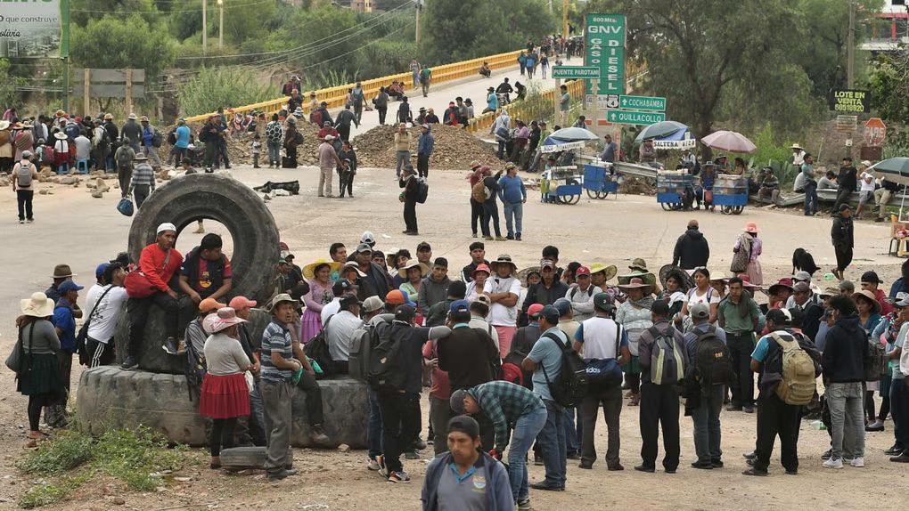 BOLIVIA SINDICALISTAS PROTESTAS.