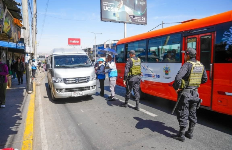 Policía Nacional liderará operativos contra los transportistas informales