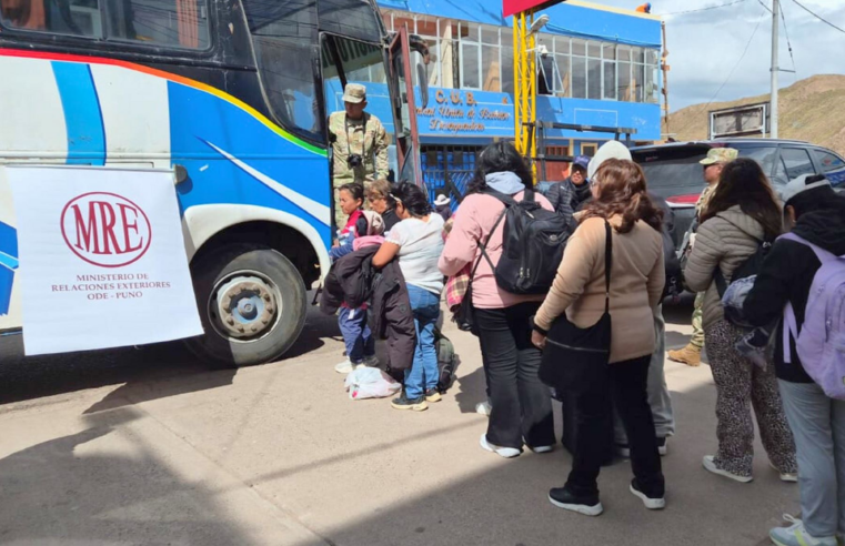 Cancillería facilita el retorno seguro al país de 34 peruanos de Bolivia