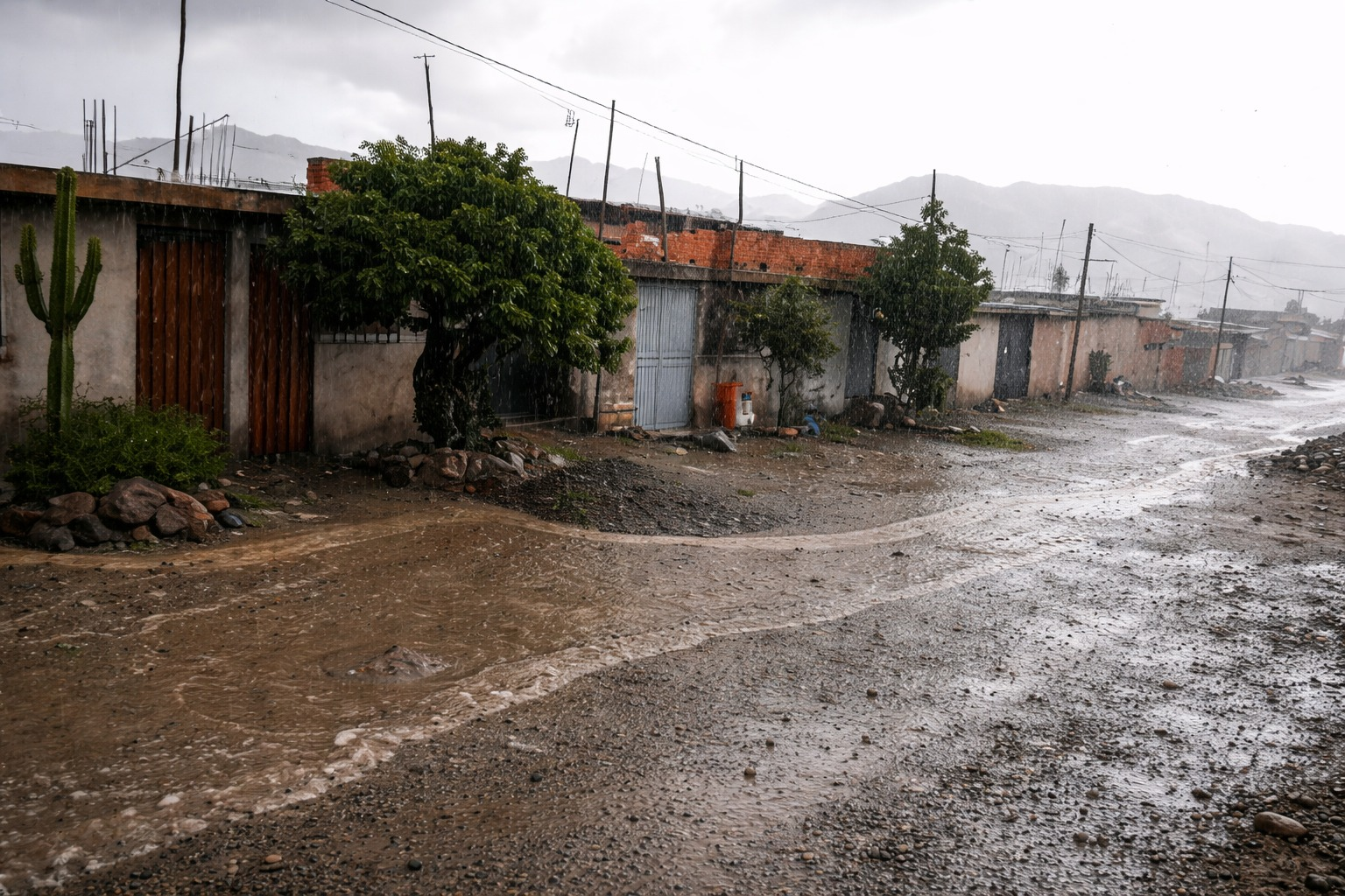 Lluvias activan huaico y causan daños en Characato y Sabandía