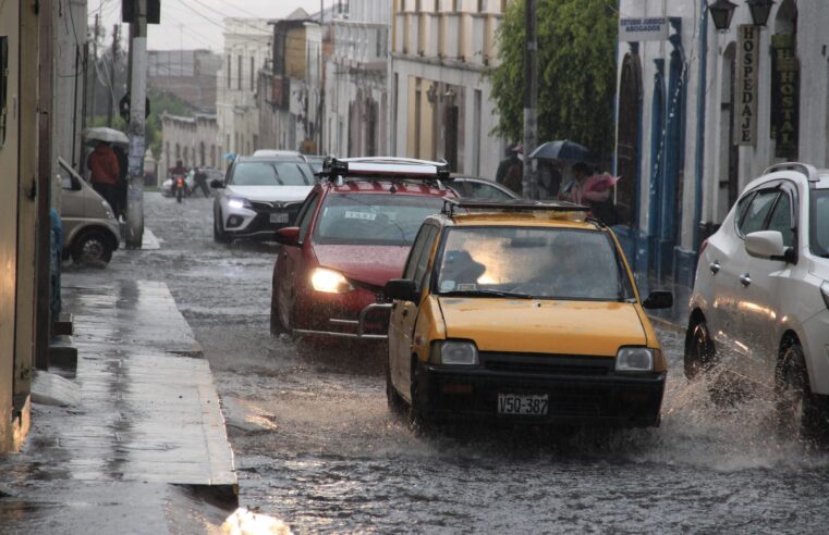 SENAMHI alerta de lluvias moderadas e intensas en la ciudad de Arequipa