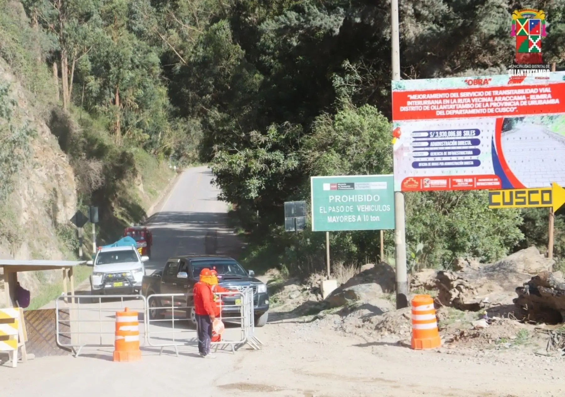 Desde el 1 de marzo camiones ya no podrán ingresar a Ollantaytambo