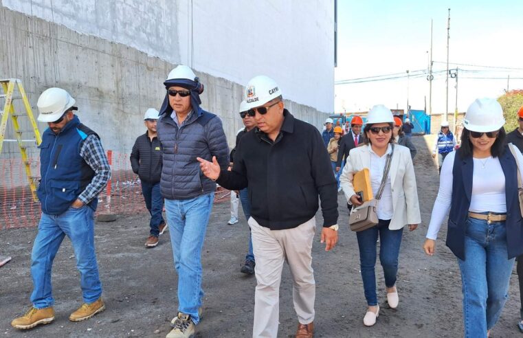 En su etapa final el nuevo Palacio Municipal de Cayma