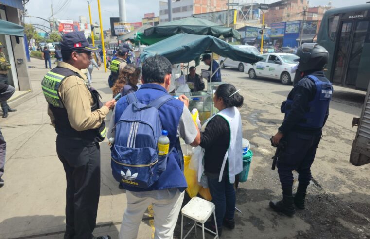 MPA sanciona a comerciantes informales del Cercado en operativo inopinado