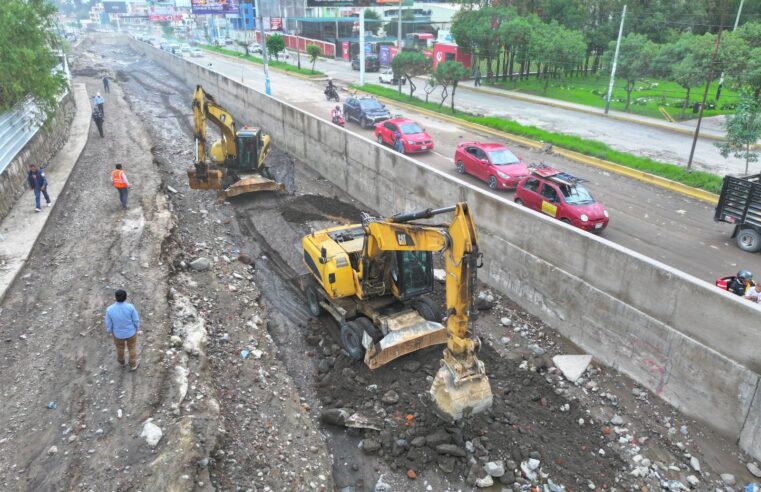 Retiraron 100 toneladas de escombros de torrentera Los Incas