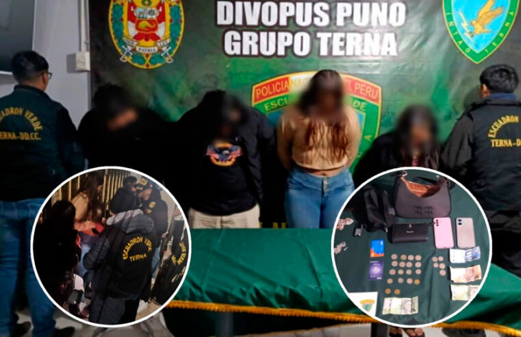 Policía desarticula a “Los Babys de Melgar” y detienen a cuatro jóvenes por robo