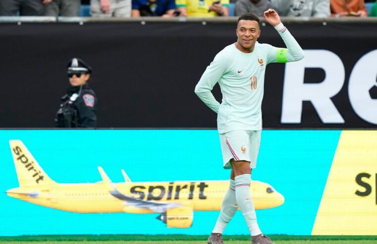 Mbappé le dio el triunfo a Francia sobre Brasil en amistoso previo al Mundial