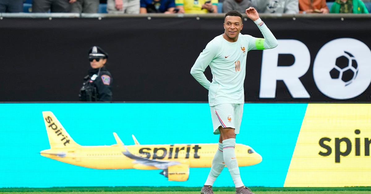 Mbappé le dio el triunfo a Francia sobre Brasil en amistoso previo al Mundial