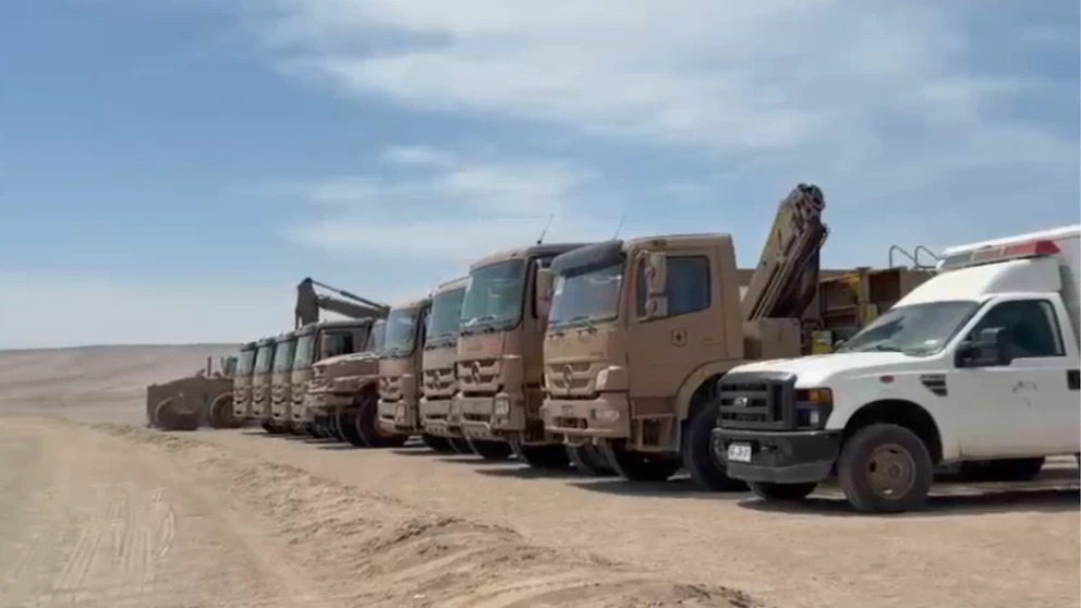 Ejército chileno despliega maquinaria en frontera con Tacna para construir zanja