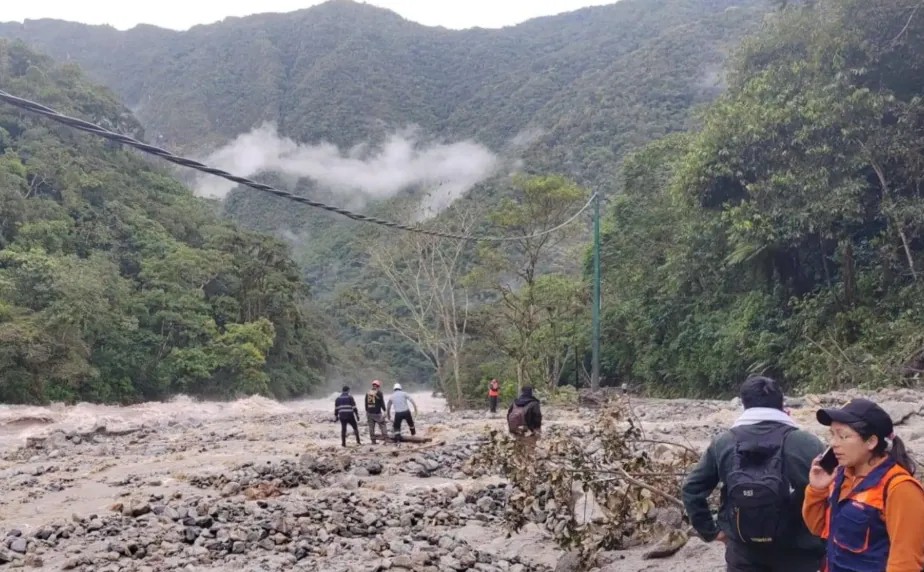 Huaico en Machu Picchu obliga a suspender ruta ferroviaria
