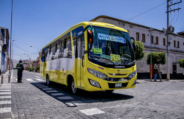 Pasaje adulto sube a S/ 1.30 y escolar se mantiene a S/ 0.50 en Arequipa