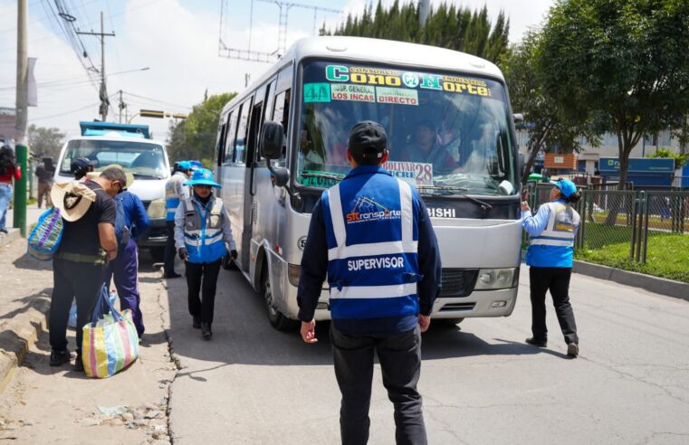 Interviene 245 unidades del SIT por cobro indebido de pasaje a S/ 1.50.