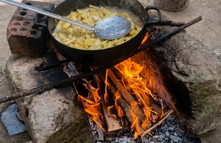 Ollas comunes vuelven a cocinar con leña ante alza y escasez de gas