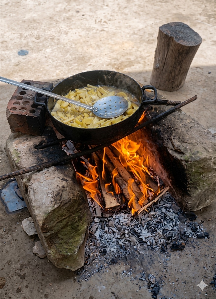 Ollas comunes vuelven a cocinar con leña ante alza y escasez de gas