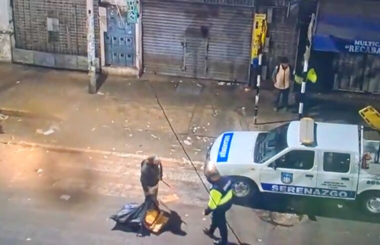 Serenazgo de Bustamante y Rivero frustra robo de autopartes cerca de un mercado