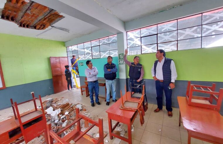 Solicitan aulas prefabricadas para colegio José Olaya tras daños estructurales