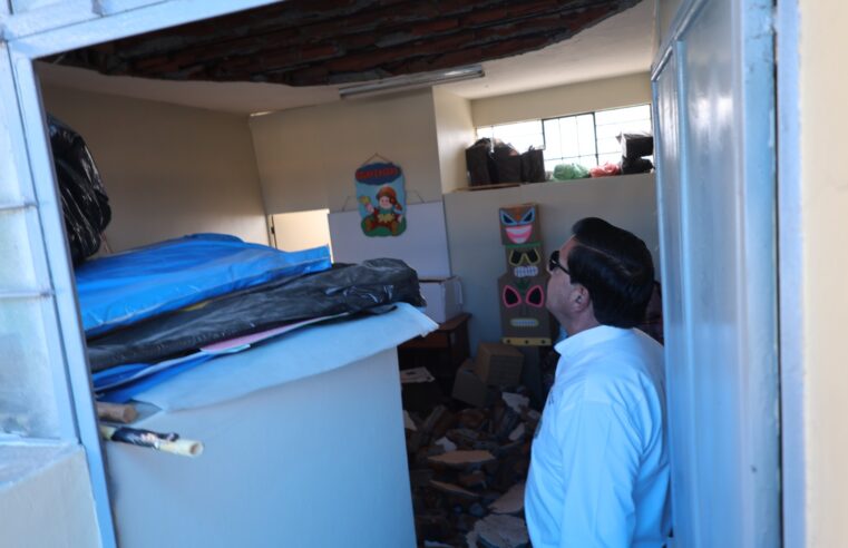 Bustamante asumirá traslado de aula prefabricada a centro educativo