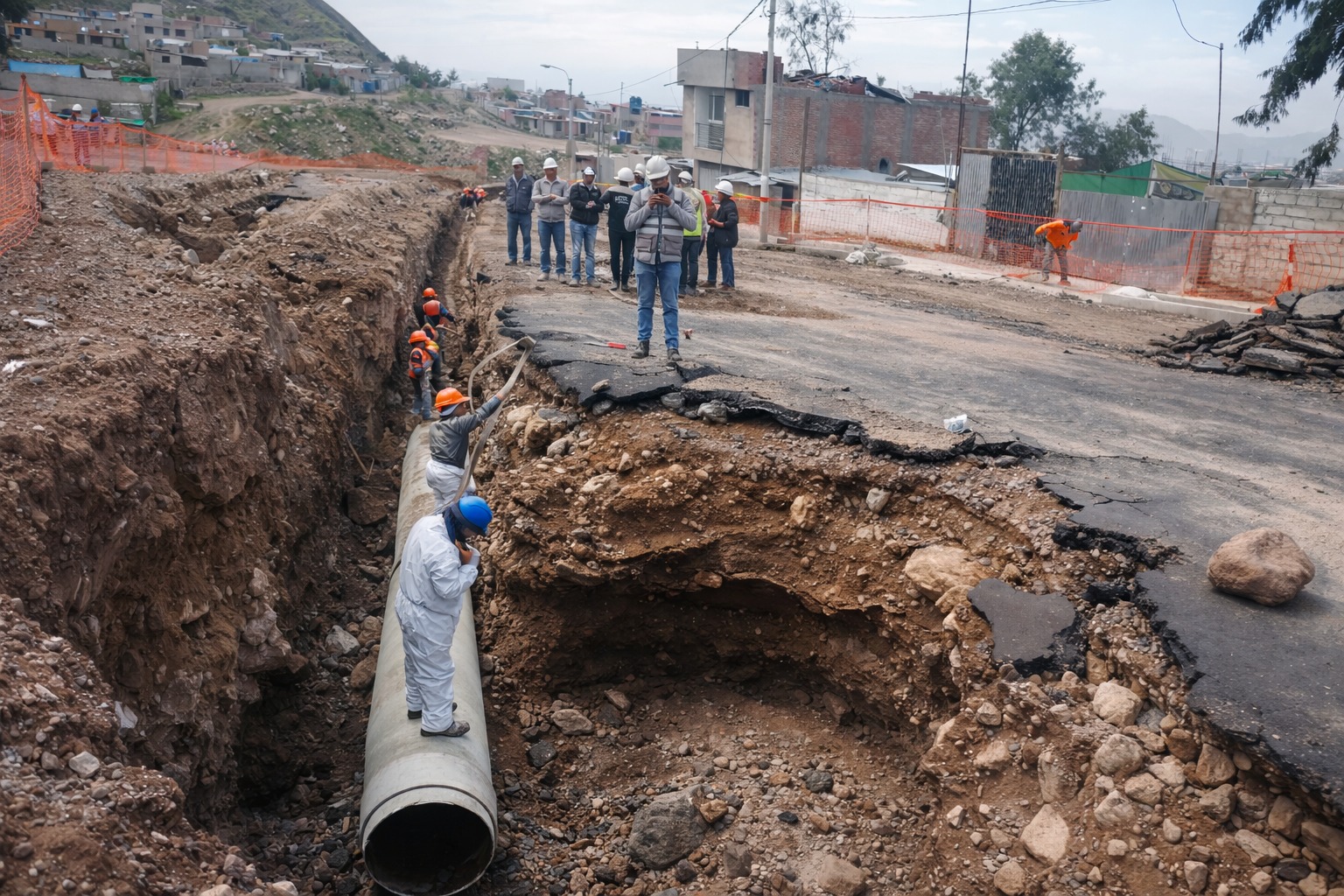 Rotura deja sin agua a 52 mil personas en Cerro Colorado