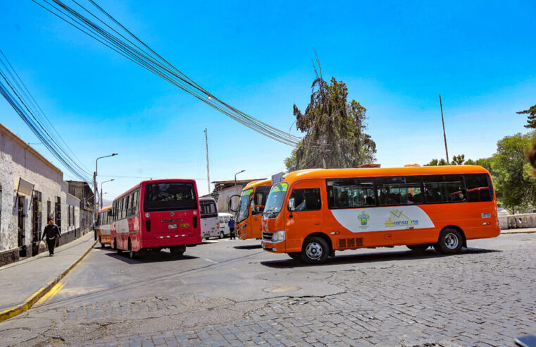 Mañana el transporte público en Arequipa tendrá una nueva tarifa