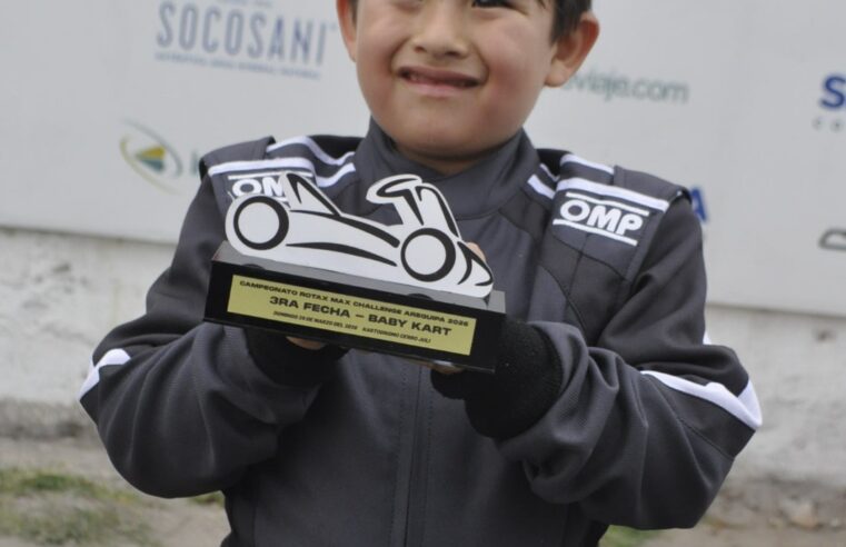 Rafael Gil, la promesa del kartismo arequipeño, en la pista