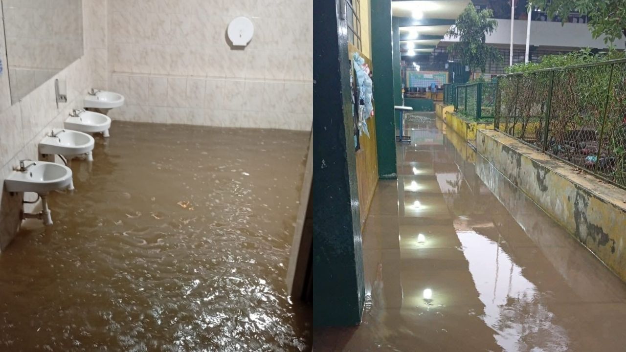 Padres de familia exigen a Rohel Sánchez dejar colegios al menos con drenajes pluviales