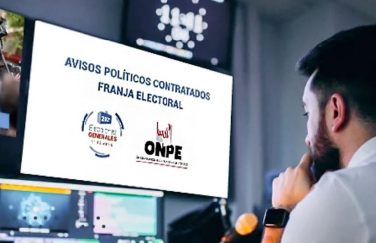 ONPE condiciona pago de franja electoral a verificación total de emisión
