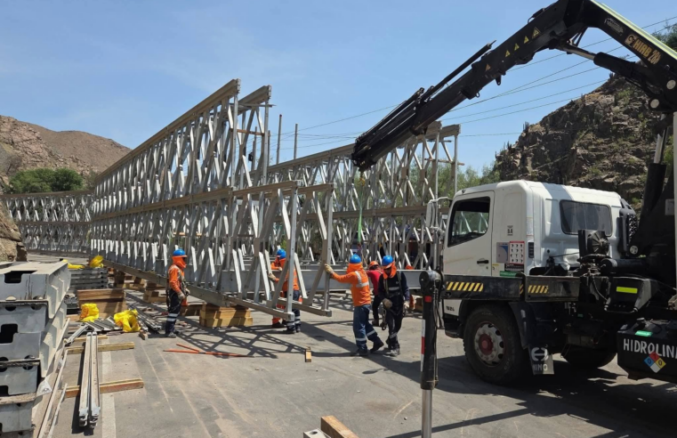 Tránsito en Uchumayo seguirá restringido mientras instalan segundo puente modular