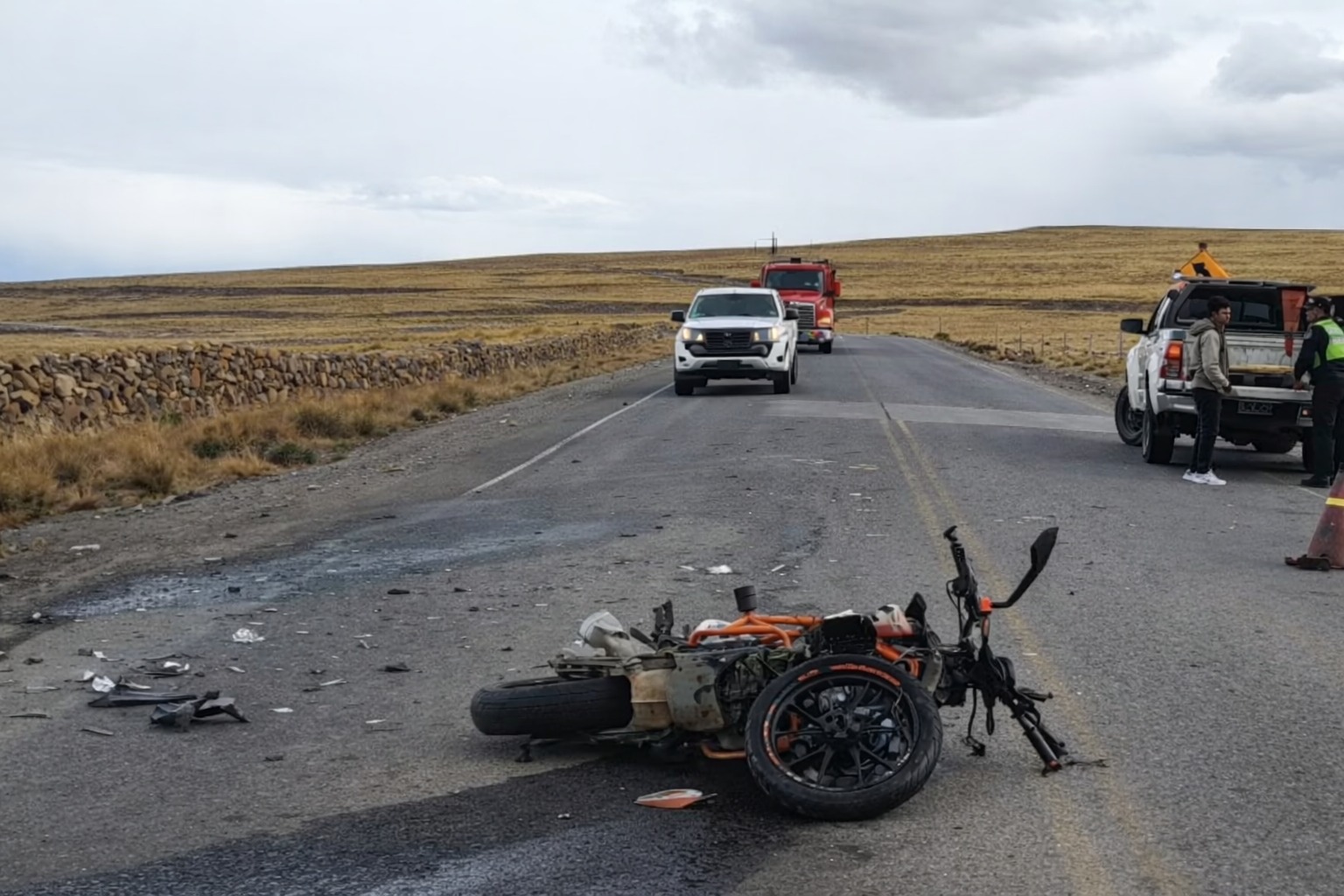 Turista de 22 años muere en choque de moto en la vía Arequipa-Puno