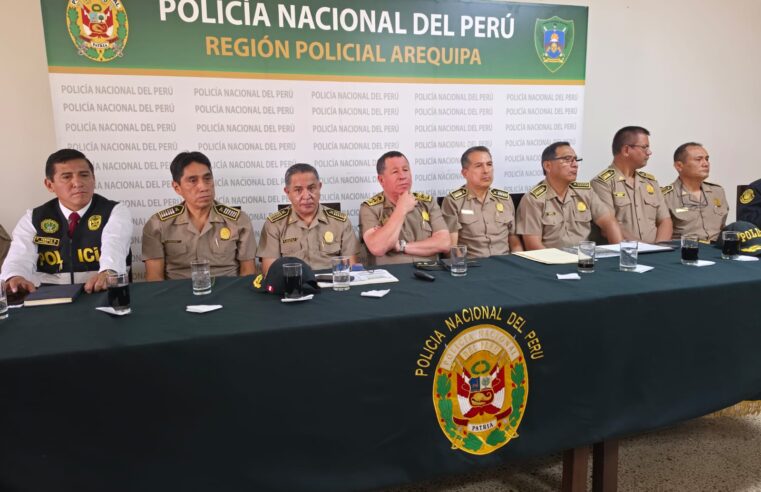 Más de 3 mil policías se desplazarán por las elecciones en Arequipa