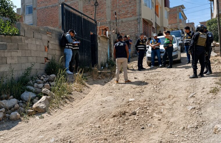 Intervienen a clan familiar en laboratorio de droga en Socabaya