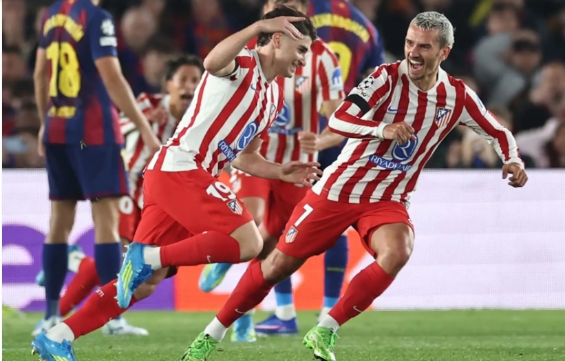 Atlético de Madrid se impuso sobre el Barcelona FC en Liga de Campeones