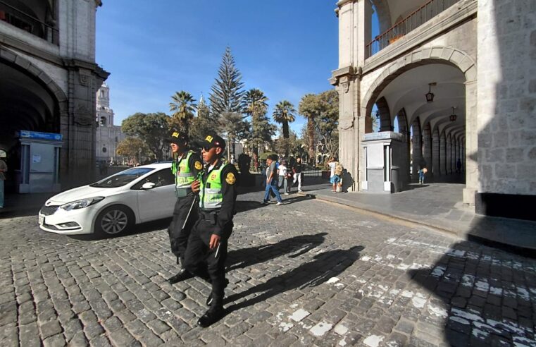 Mayor presencia policial en Arequipa refuerza la seguridad ciudadana