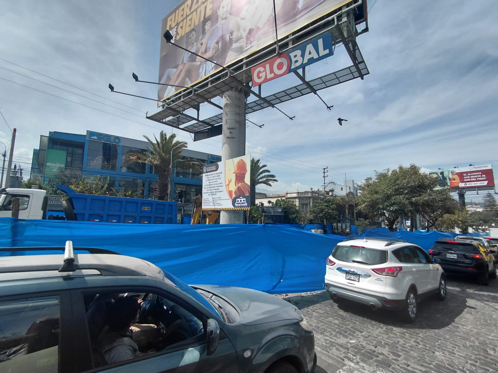 Más tráfico en Puente Grau por obra en la avenida Ejército