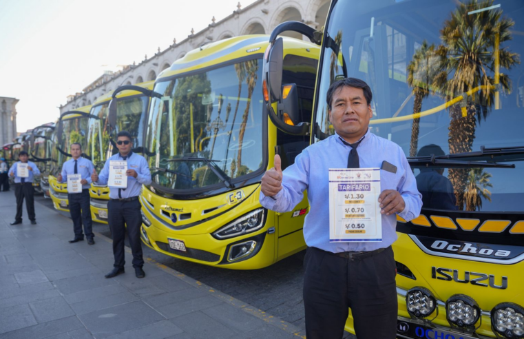 Arequipa incorpora 22 nuevos buses al SIT para mejorar el transporte urbano