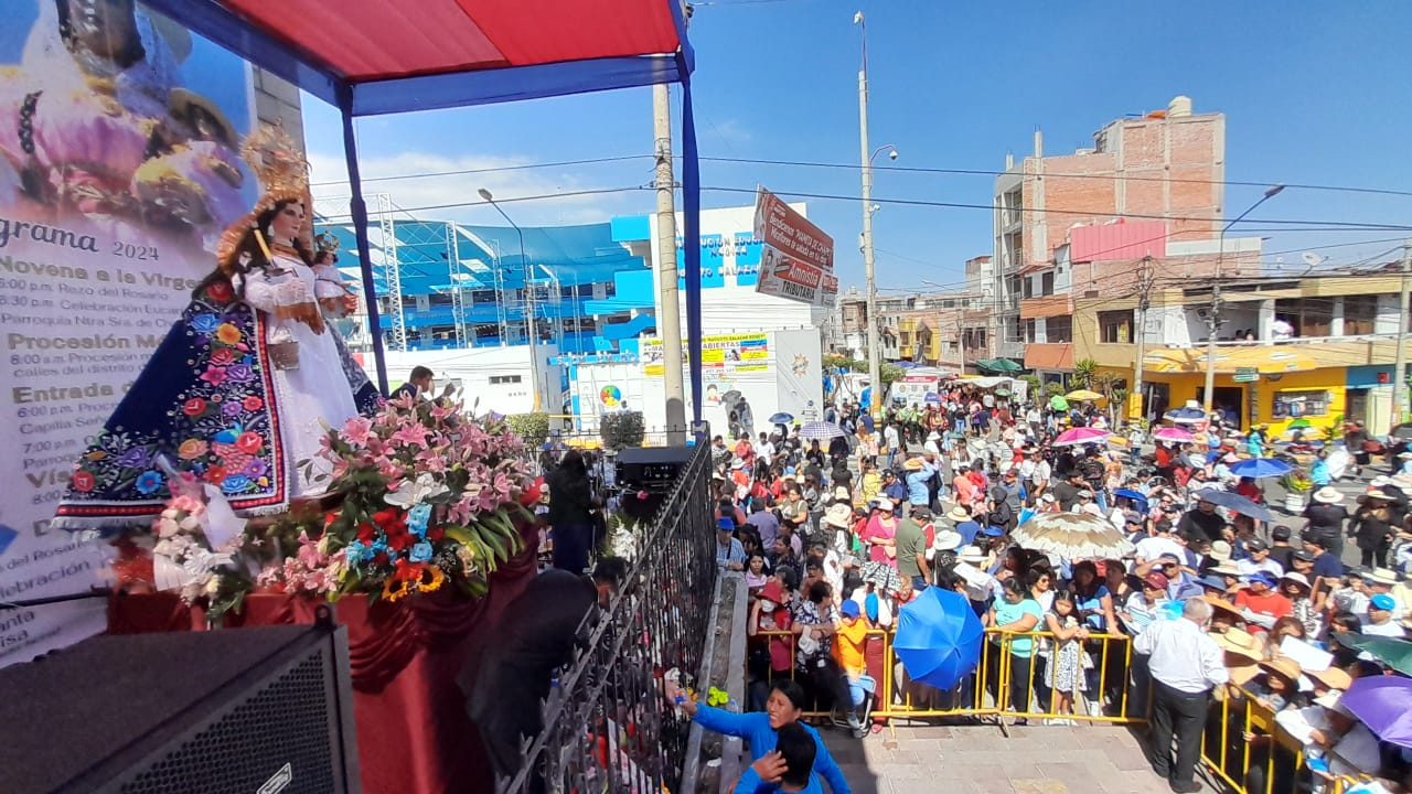 Fervorosa festividad con misas y la tradicional procesión móvil de Chapi Chico